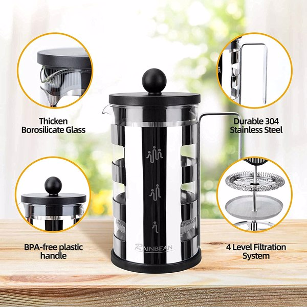 Stainless Steel French Press Coffee Maker