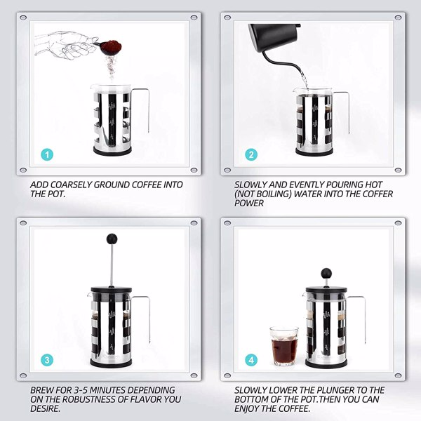 Stainless Steel French Press Coffee Maker